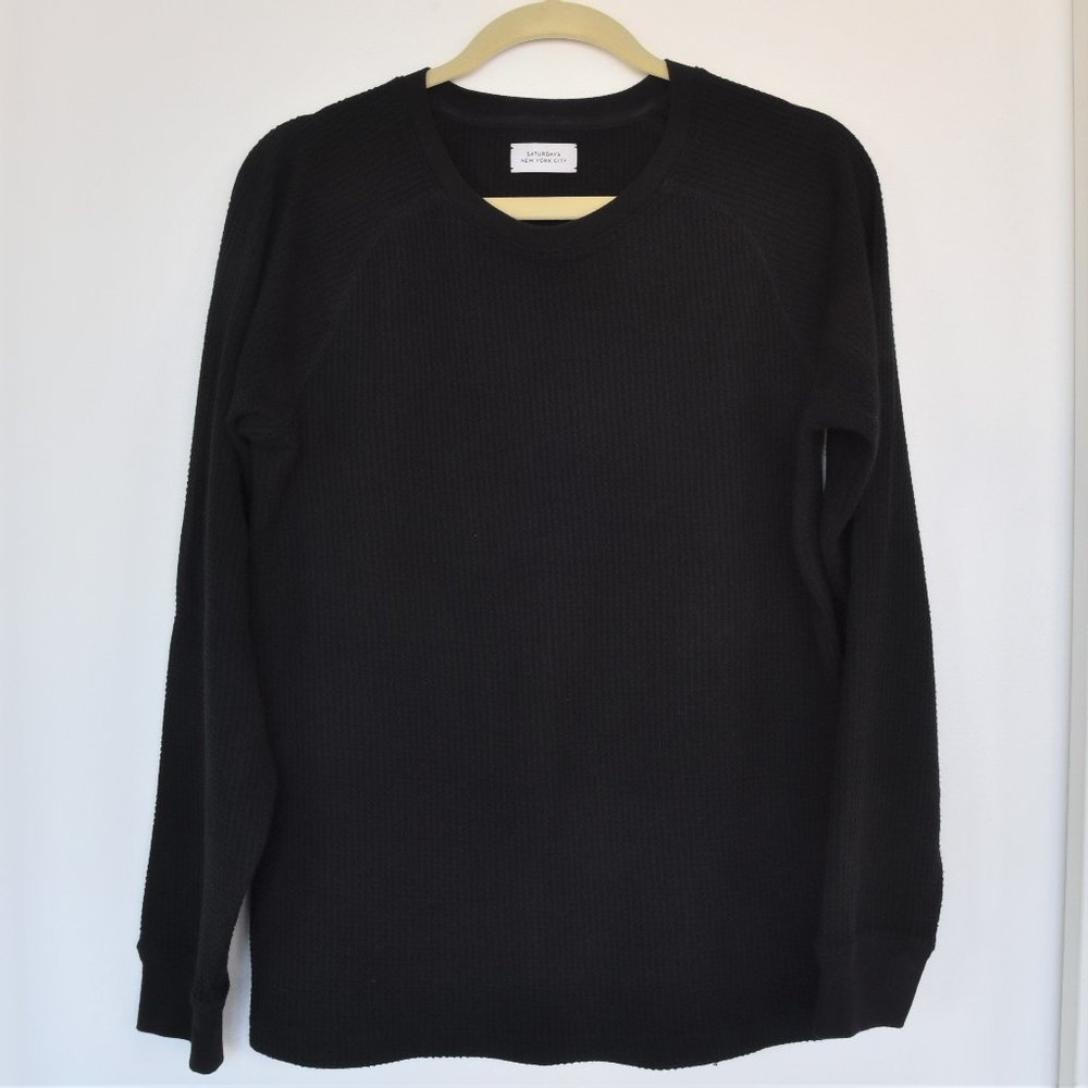 Saturdays NYC  Black Knit Jersey